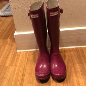 Purple/pinkish Hunter Boots
